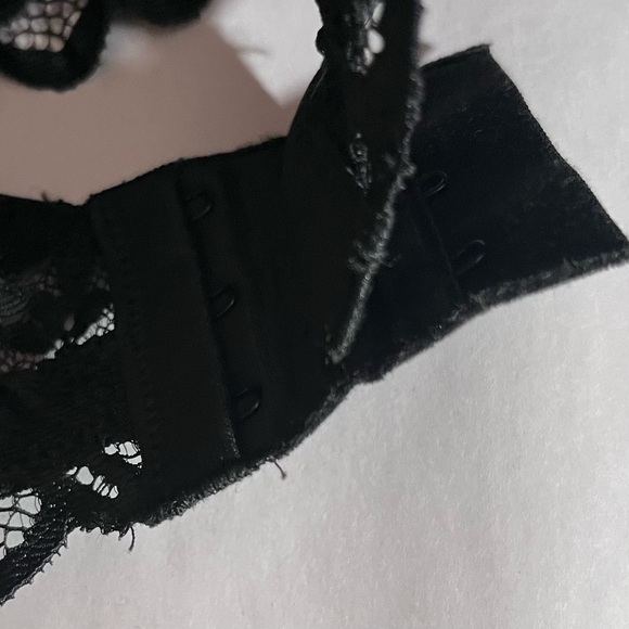 Bali Desire Wirefree unconventional lace Bra Bralette black fairy Stretch 2XL - Picture 11 of 12